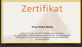 Hundewelt Schlalach - Tierheilpraxis - Zertifikat
